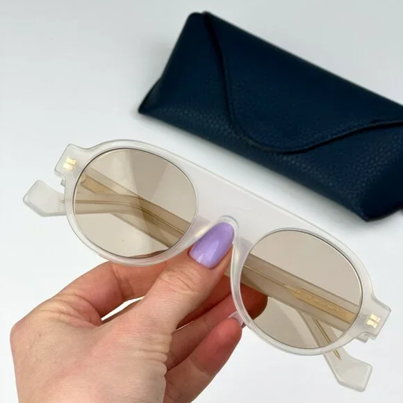 Loewe LW40020I 21E BRAND NEW Sunglasses Clear White Gold  display picture 2
